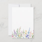 Créez votre propre carte de réponse florale (Dos)