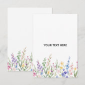 Créez votre propre carte de réponse florale (Devant / Derrière)