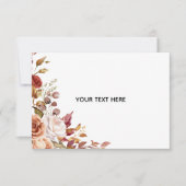 Créez votre propre carte de réponse florale (Devant)