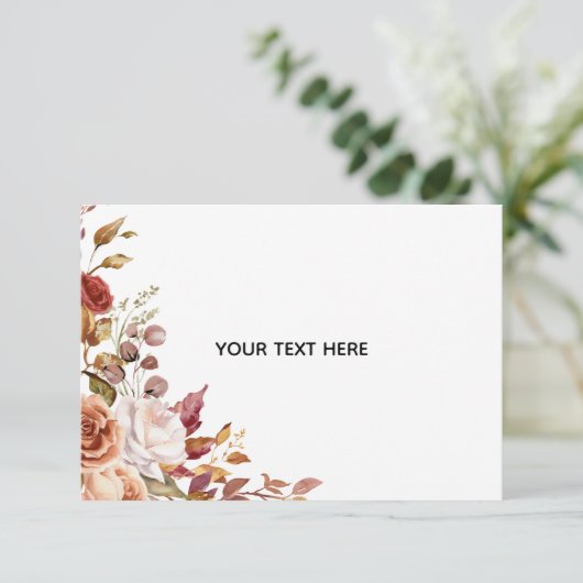 Créez votre propre carte de réponse florale (Debout devant)
