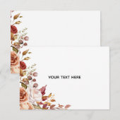 Créez votre propre carte de réponse florale (Devant / Derrière)