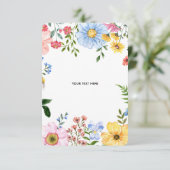 Créez votre propre carte de réponse florale (Debout devant)