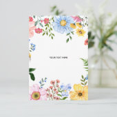 Créez votre propre carte de réponse florale (Debout devant)