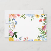 Créez votre propre carte de réponse florale (Dos)