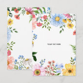 Créez votre propre carte de réponse florale (Devant / Derrière)