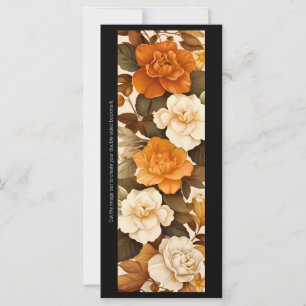 Créez votre propre carte de signet aux roses jaune
