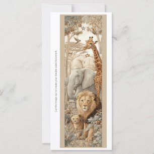 Créez votre propre carte de signet de bêtes sauvag