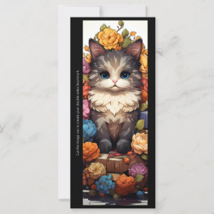 Créez votre propre carte de signet de chaton duvet