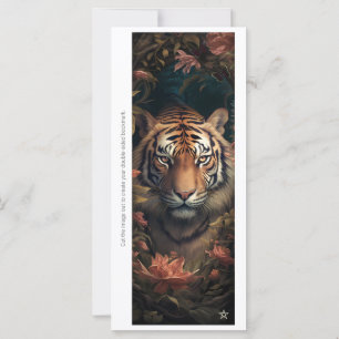Créez votre propre carte de signet de tigre du Ben