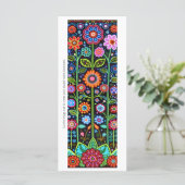 Créez votre propre carte de Signet Fleurs d'Art fo (Debout devant)