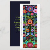 Créez votre propre carte de Signet Fleurs d'Art fo (Devant / Derrière)