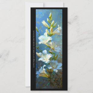 Créez votre propre carte de Signet Gladiolus blanc