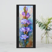 Créez votre propre carte de Signet Gladiolus Peint (Debout devant)