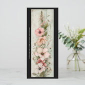 Créez votre propre carte de Signet Gladiolus rose (Debout devant)