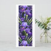 Créez votre propre carte de Signet Iris violet pei (Debout devant)