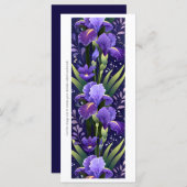 Créez votre propre carte de Signet Iris violet pei (Devant / Derrière)