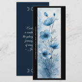 Créez votre propre carte de Signet Jolie Fleurs bl (Devant / Derrière)