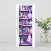 Créez votre propre carte de Signet Pots pourpres (Debout devant)