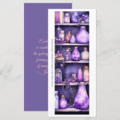 Créez votre propre carte de Signet Pots pourpres (Devant / Derrière)