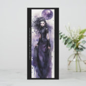 Créez votre propre carte de Signet sorcier violet (Debout devant)