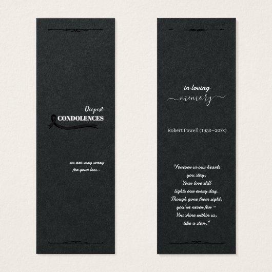 Créez votre propre carte de sympathie simple 3,0" (Devant & derrière)