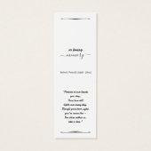 Créez Votre Propre Carte de Sympathie Simple 3,0" (Dos)