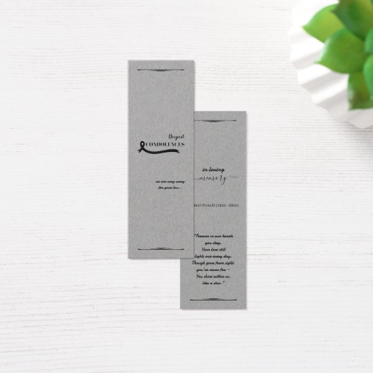 Créez Votre Propre Carte de Sympathie Simple 3,0" (Bureau)