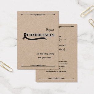 Créez Votre Propre Carte de Sympathie Simple 3,5"