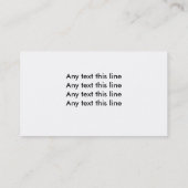 Créez votre propre Carte de visite (Dos)