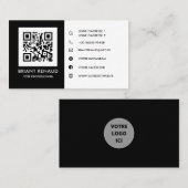 Créez votre propre carte de visite à code QR (Devant / Derrière)