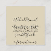 Créez votre propre carte de visite avec code QR -  (Dos)