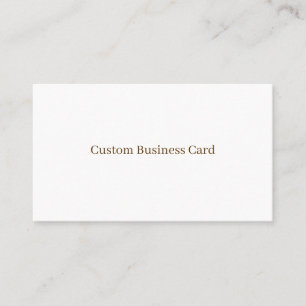 Créez Votre Propre Carte de Visite Mate Blanche Cl