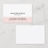 Créez votre propre carte de visite moderne, élégan (Devant / Derrière)