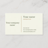 Créez votre propre Carte de visite standard  (Devant)