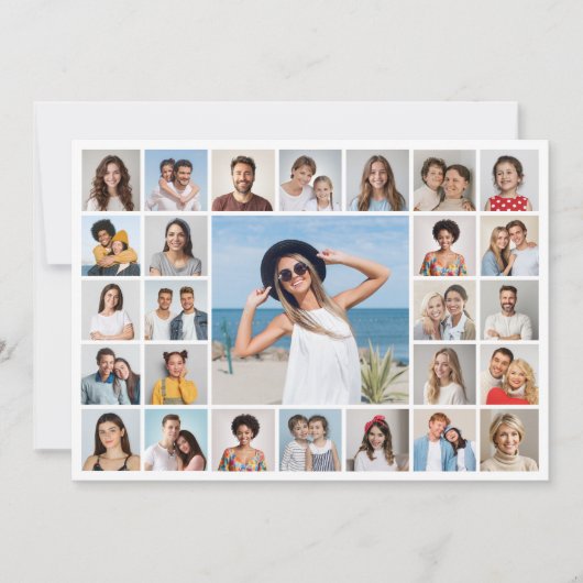 Créez votre propre carte de vœux avec collage de 2 (Devant)