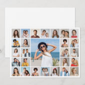 Créez votre propre carte de vœux avec collage de 2 (Devant / Derrière)