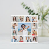 Créez votre propre carte de vœux collage de 13 pho (Debout devant)