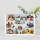 Créez votre propre carte de voeux Collage de 8 pho (Debout devant)