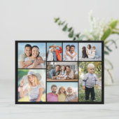 Créez votre propre carte de voeux Collage de 8 pho (Debout devant)