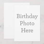 Créez Votre Propre Carte d'Invitation Photo d'Anni (Devant / Derrière)