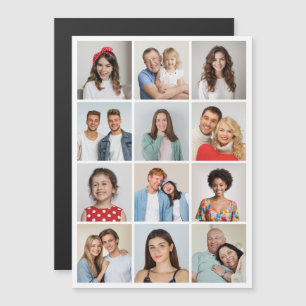 Créez votre propre carte magnétique avec 12 photos