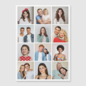 Créez votre propre carte magnétique avec 12 photos (Devant)