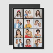 Créez Votre Propre Carte Magnétique Collage De 12  (Devant / Derrière)