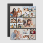 Créez Votre Propre Carte Magnétique Collage De 15  (Devant / Derrière)