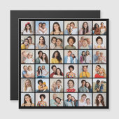 Créez Votre Propre Carte Magnétique Collage Photo (Devant / Derrière)