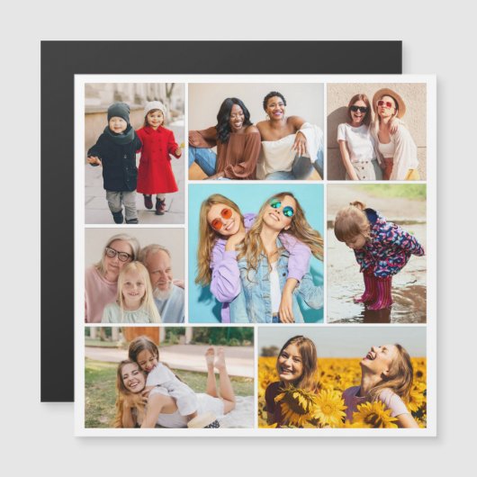 Créez votre propre carte magnétique de Collage de  (Devant / Derrière)