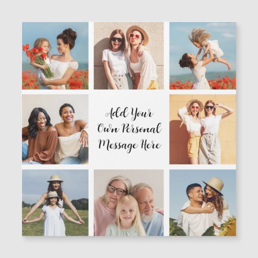 Créez votre propre carte magnétique de Collage de  (Devant)