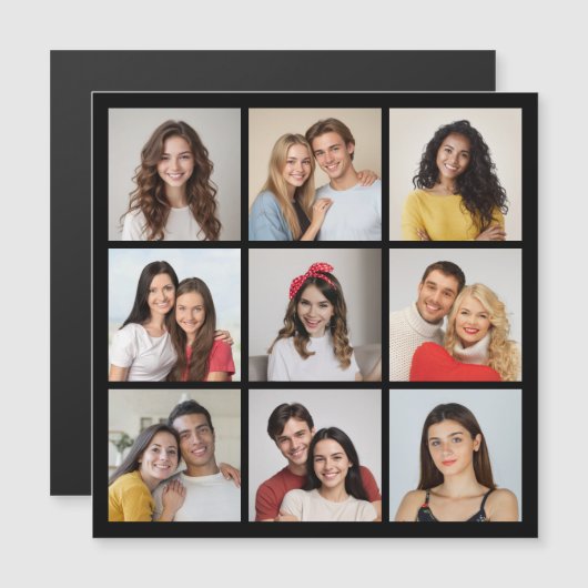 Créez votre propre carte magnétique de Collage de (Devant / Derrière)
