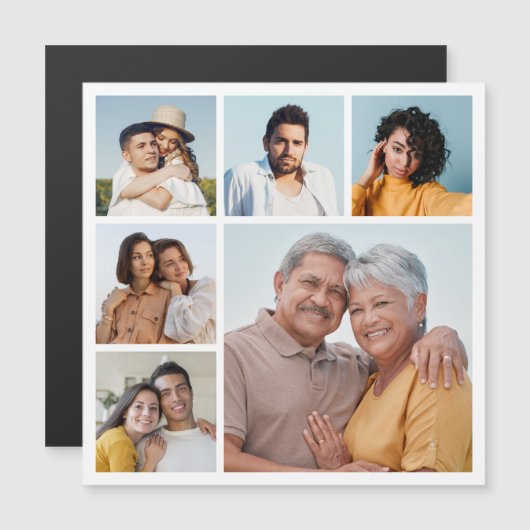 Créez votre propre carte magnétique de Collage de (Devant / Derrière)