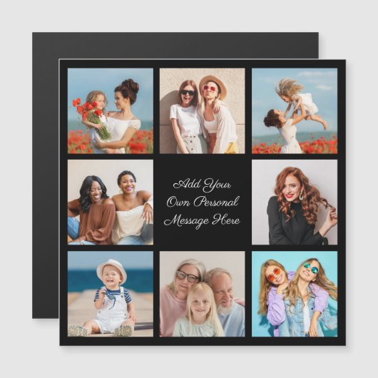 Créez votre propre carte magnétique de Collage de (Devant / Derrière)